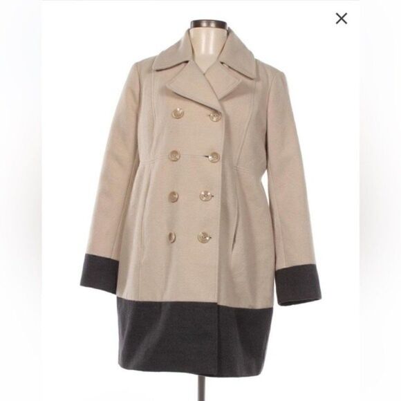 Motherhood Maternity Colorblocking Peacoat - Picture 1 of 4